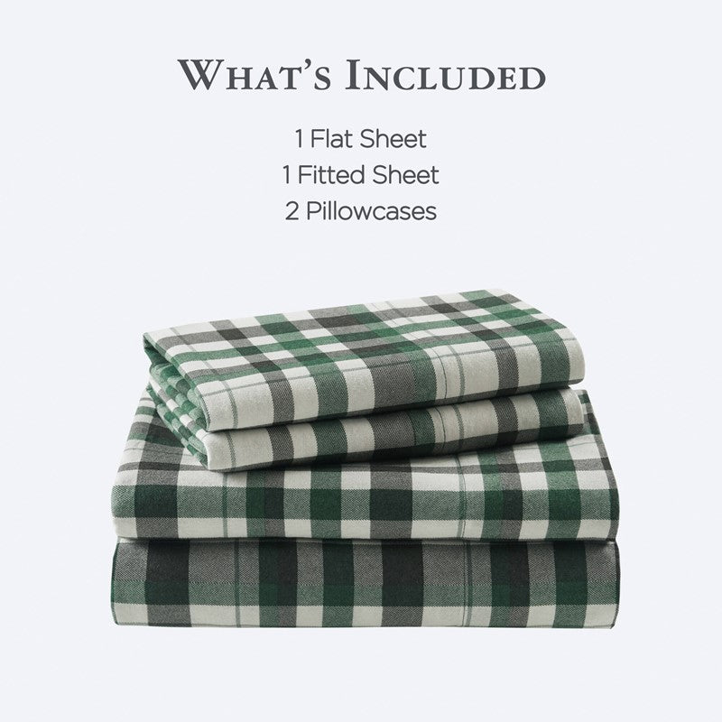 New! Woolrich 100% Cotton Printed Flannel Sheet Set - Finton - Quahog Bay Bedding