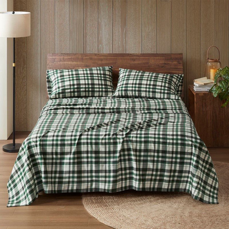 New! Woolrich 100% Cotton Printed Flannel Sheet Set - Finton - Quahog Bay Bedding