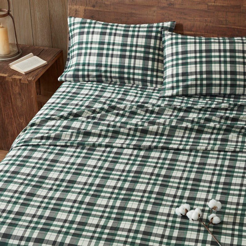 New! Woolrich 100% Cotton Printed Flannel Sheet Set - Finton - Quahog Bay Bedding