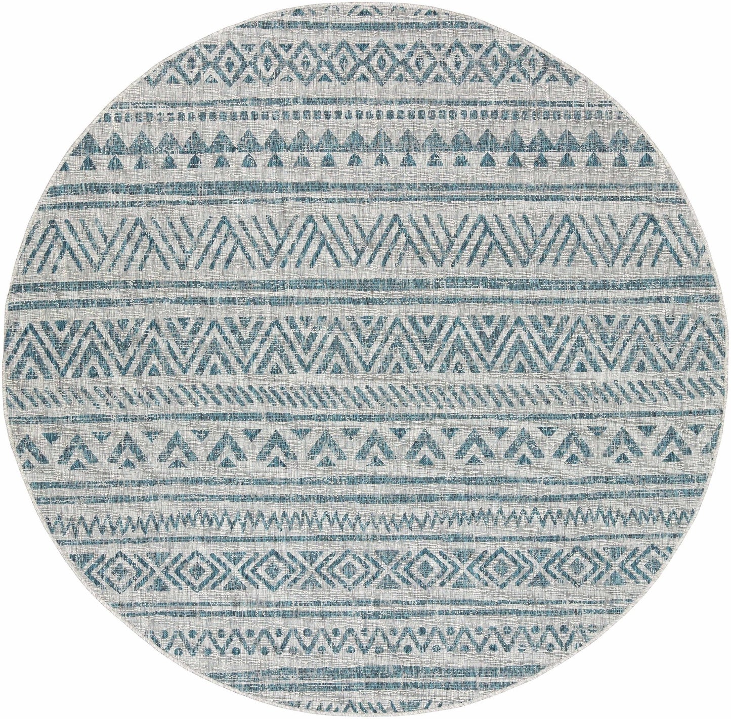 Novato Aqua All Over Pattern Performance Rug - Quahog Bay Bedding