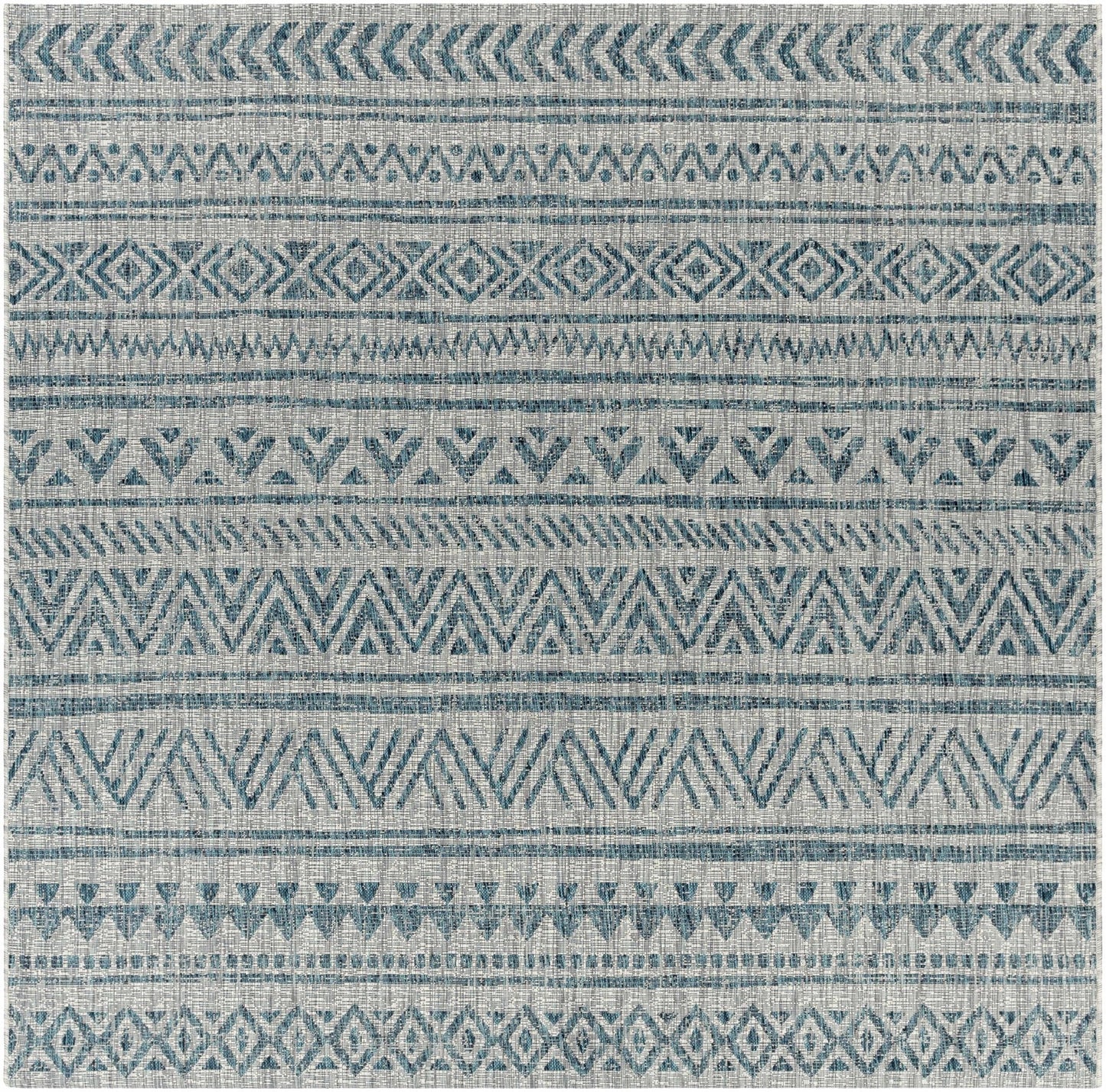 Novato Aqua All Over Pattern Performance Rug - Quahog Bay Bedding