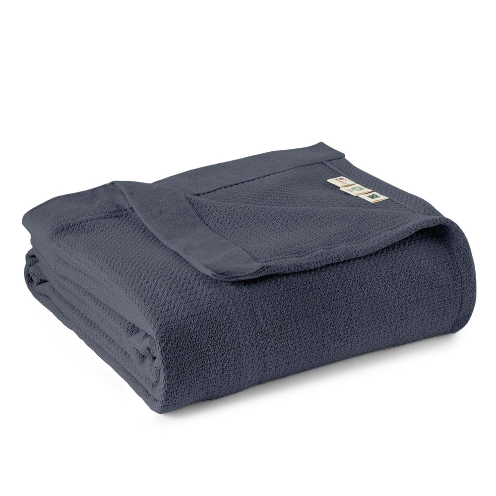 Organic Woven Blanket - 100% Organic Cotton - Quahog Bay Bedding