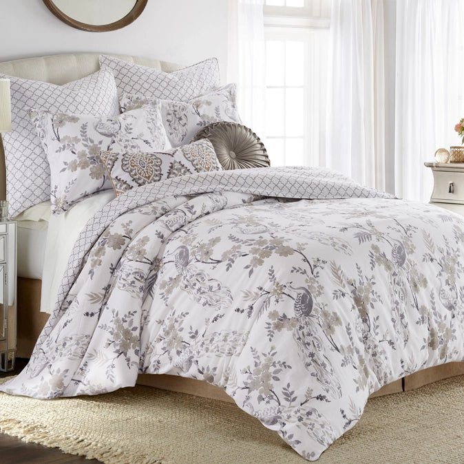 Pisa Embroidered Pillow - Floral Accent Pillows - Quahog Bay Bedding