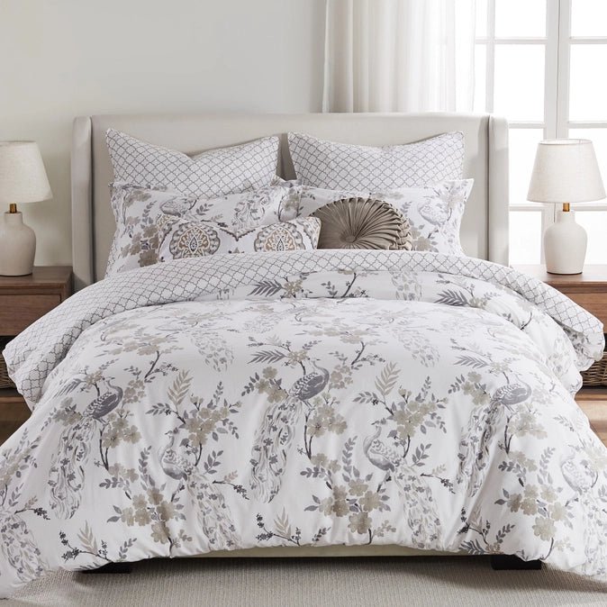 Pisa Embroidered Pillow - Floral Accent Pillows - Quahog Bay Bedding