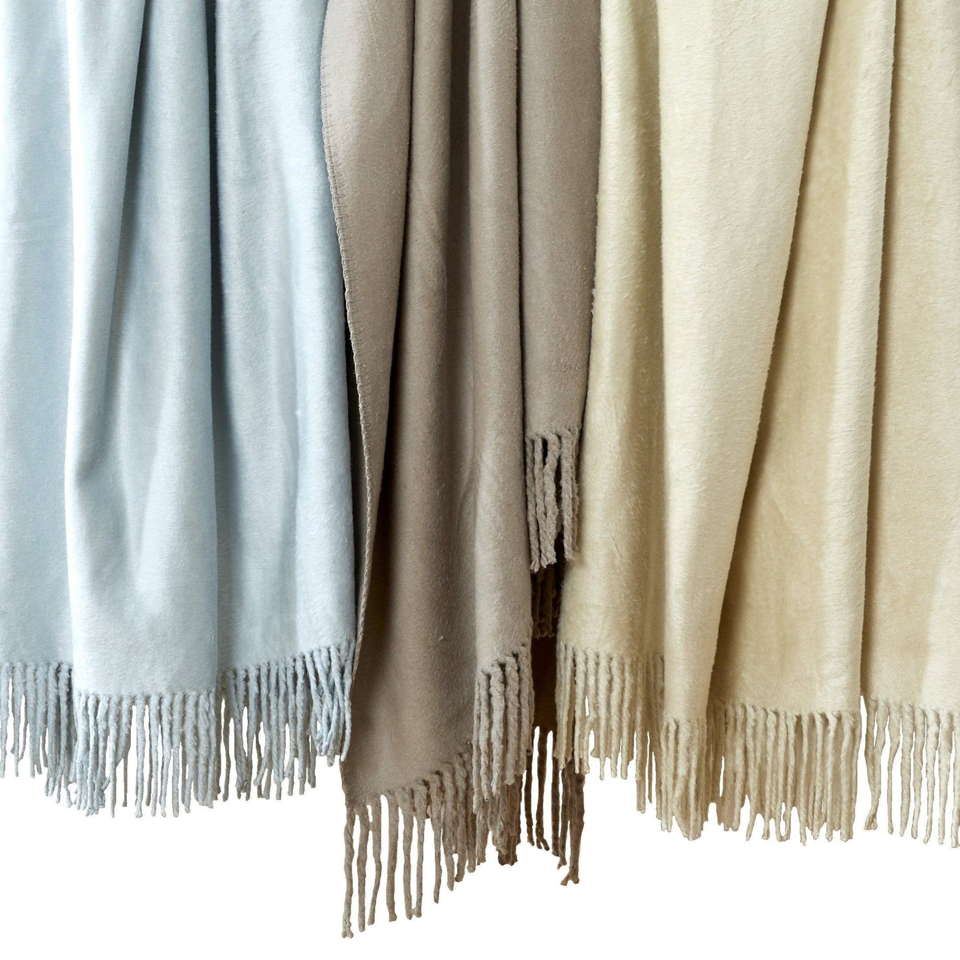 Plaza Silk Throw with Fringe - Quahog Bay Bedding