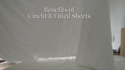 Split King Sheet Sets 15 Inch Deep Pocket Sheets 600TC 100% Cotton CinchFit USA Sheets