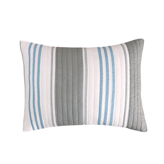 Provincetown King Sham Nautical Pillow Sham - Quahog Bay Bedding
