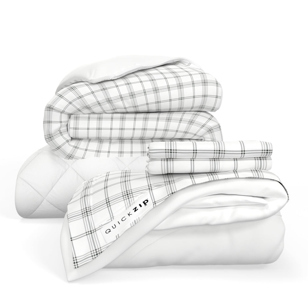 QuickZip Euro Bundle - Twilluxe Flannel - Quahog Bay Bedding