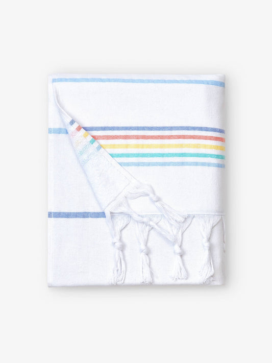 Rainbow Miami Turkish Towel - Quahog Bay Bedding