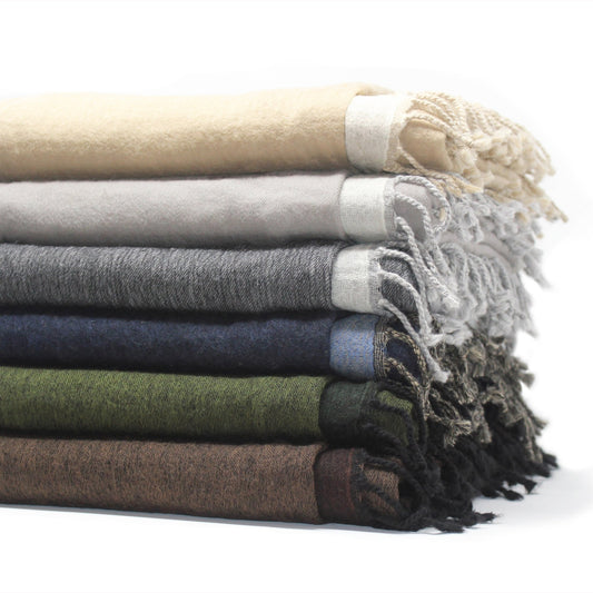 Reversible 100% Merino Wool Throw - Quahog Bay Bedding