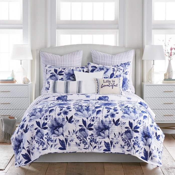 Riella Garden Quilt Set - Twin / Twin XL - Floral Bedding Sets - Quahog Bay Bedding