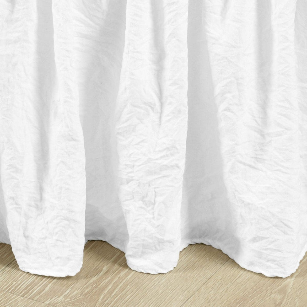 Ruched Ruffle Elastic Easy Wrap Around Bed Skirt - Quahog Bay Bedding