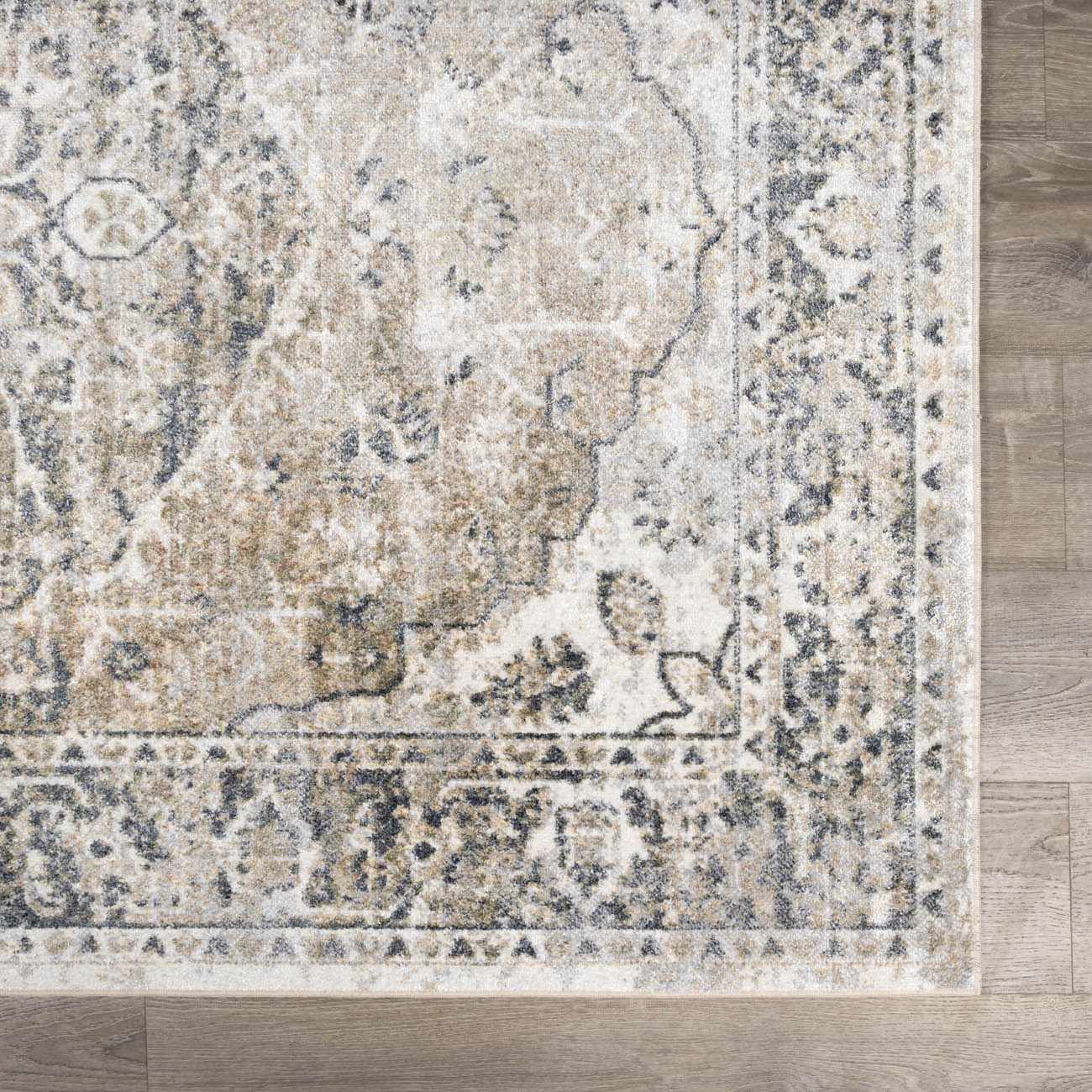Rudo Beige Flat Pile Washable Rug - Quahog Bay Bedding