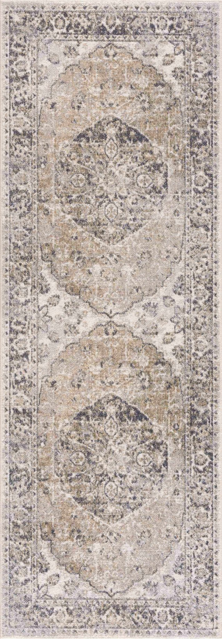 Rudo Beige Flat Pile Washable Rug - Quahog Bay Bedding
