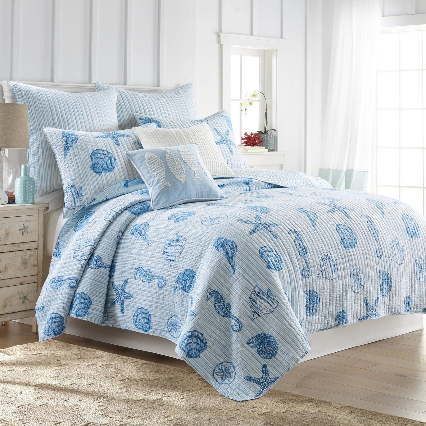 Sandy Cove Euro Sham Set of 2 - Quahog Bay Bedding