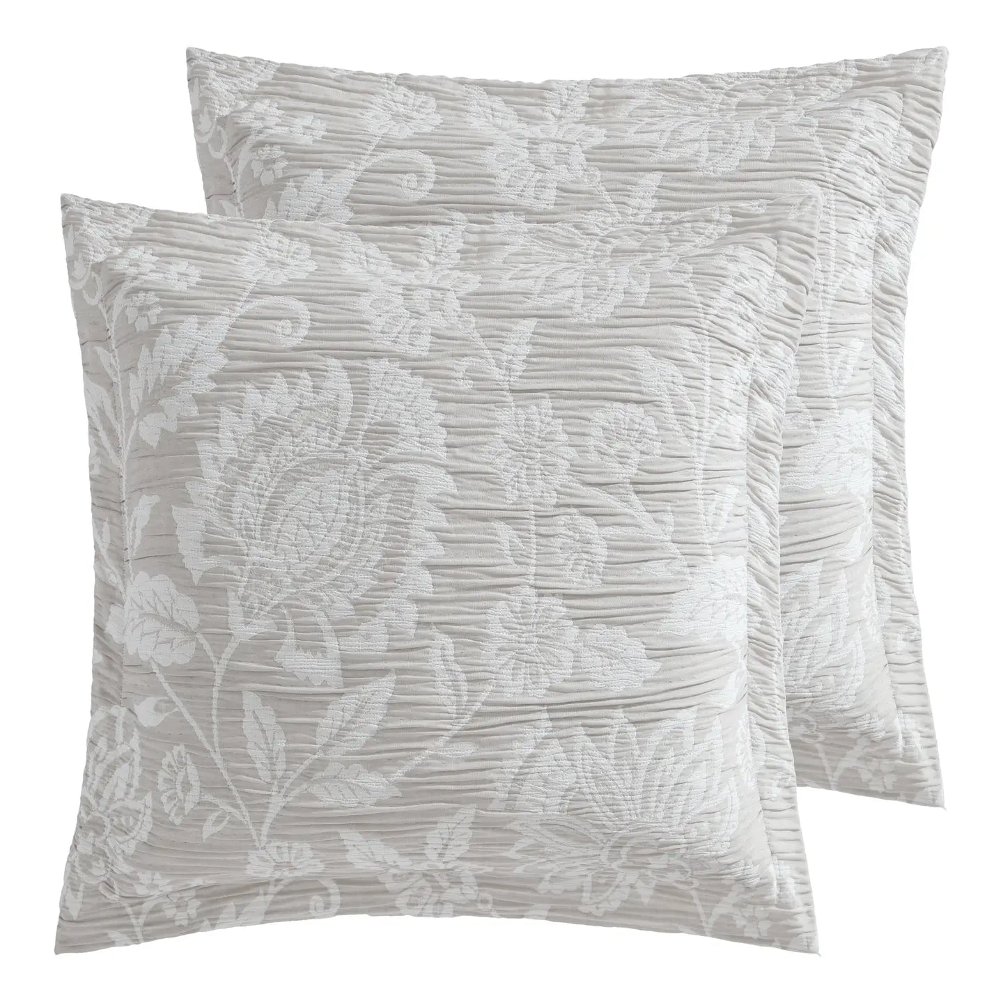 Sarrah Natural Euro Sham Set of 2 - Quahog Bay Bedding