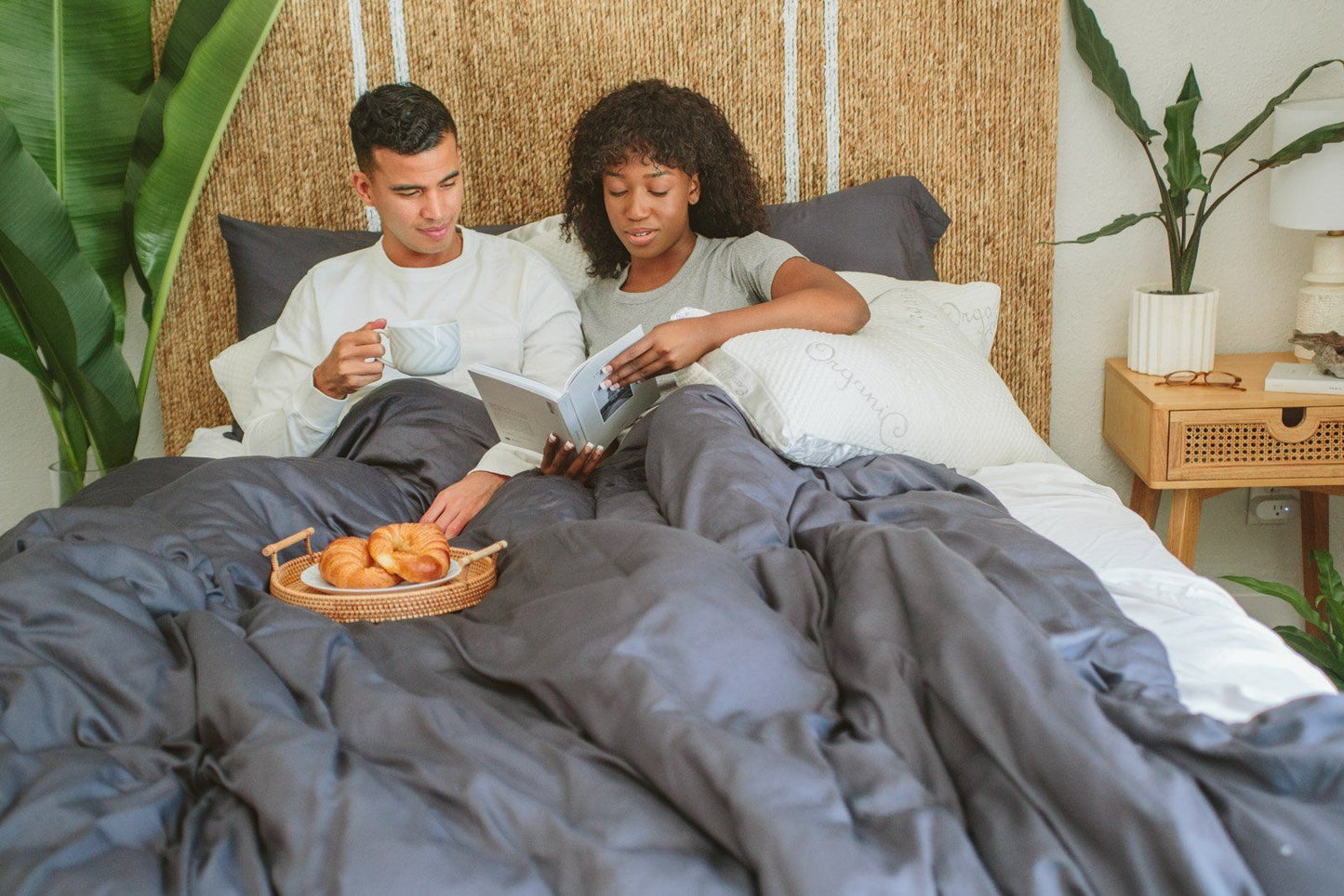 Sateen Organic Cotton Duvet Cover Set + Shams - Quahog Bay Bedding