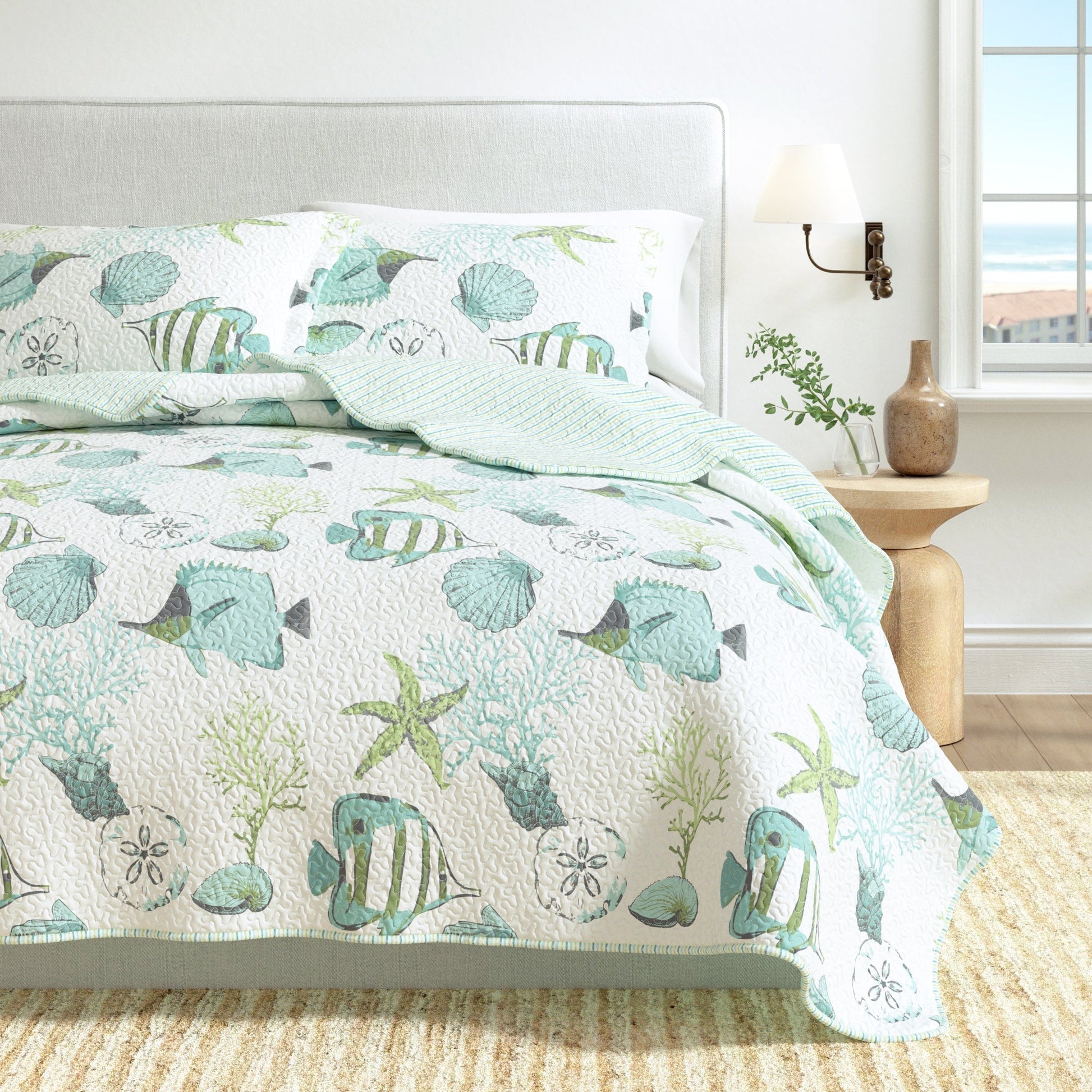Seaside Collection Quilt Set - Coastal Quilts - Quahog Bay Bedding