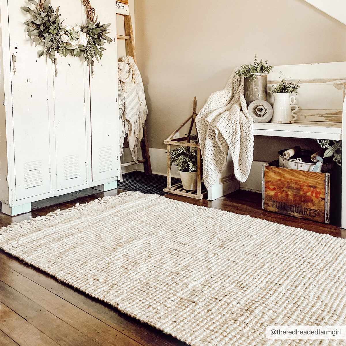 Senneterre Bleached Jute Rug - Quahog Bay Bedding