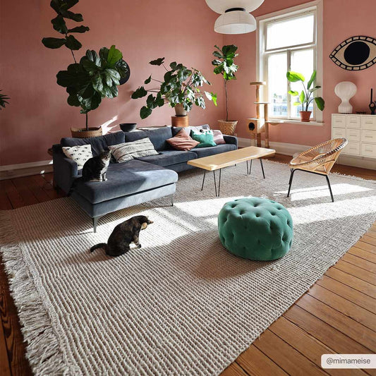 Senneterre Bleached Jute Rug - Quahog Bay Bedding