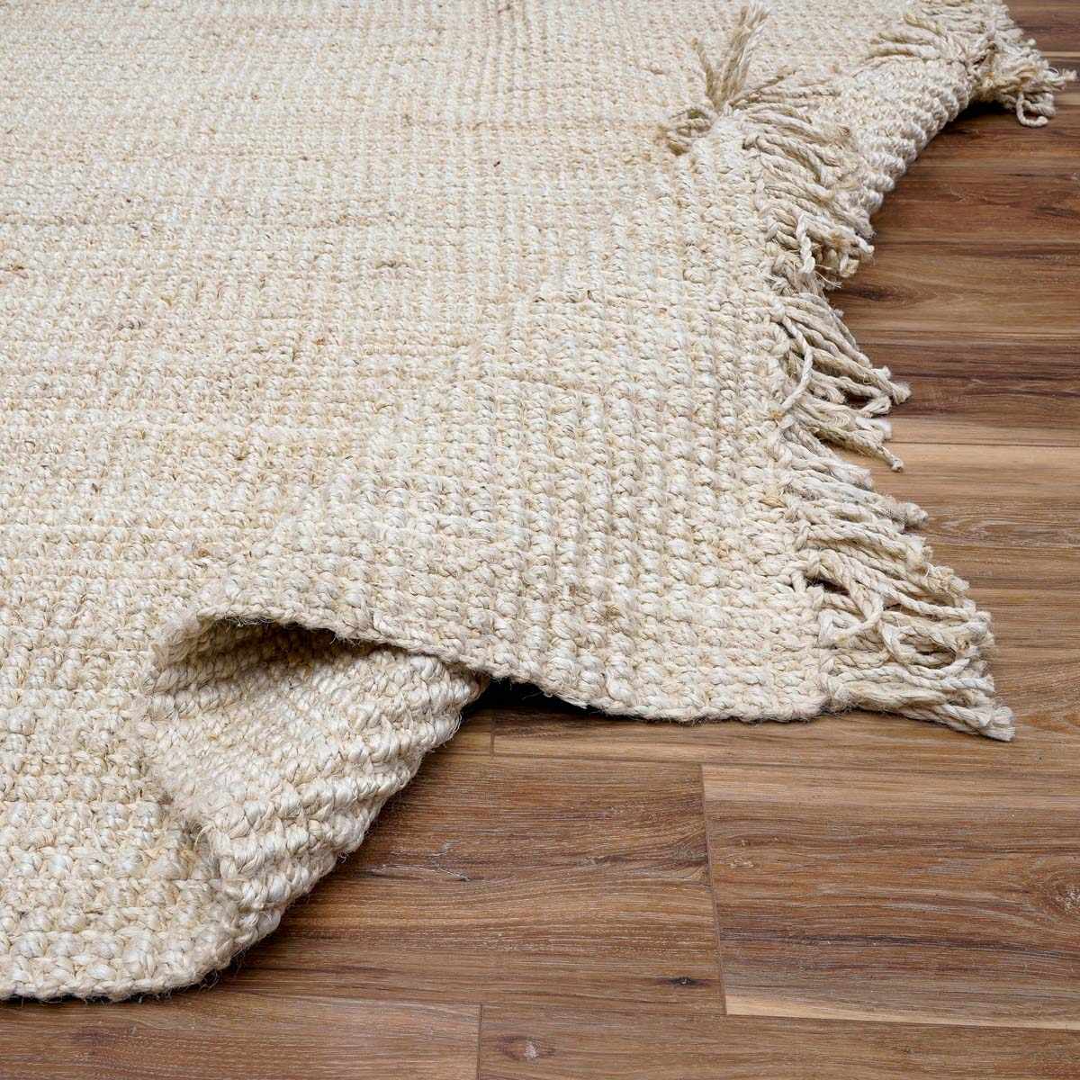 Senneterre Bleached Jute Rug - Quahog Bay Bedding