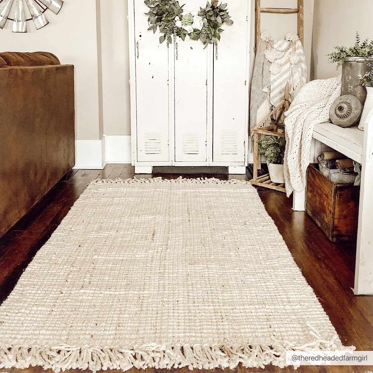 Senneterre Bleached Jute Rug - Quahog Bay Bedding