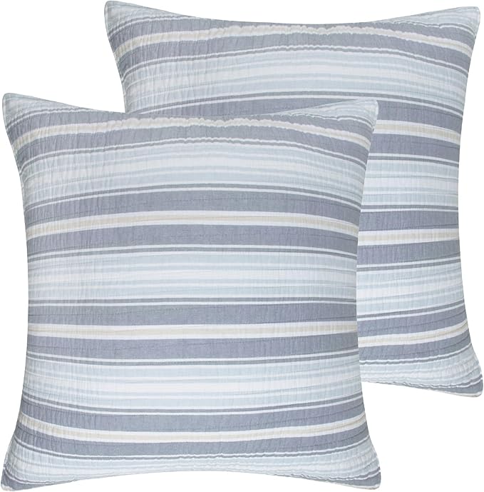 Serena Coastal Euro Shams - Quahog Bay Bedding