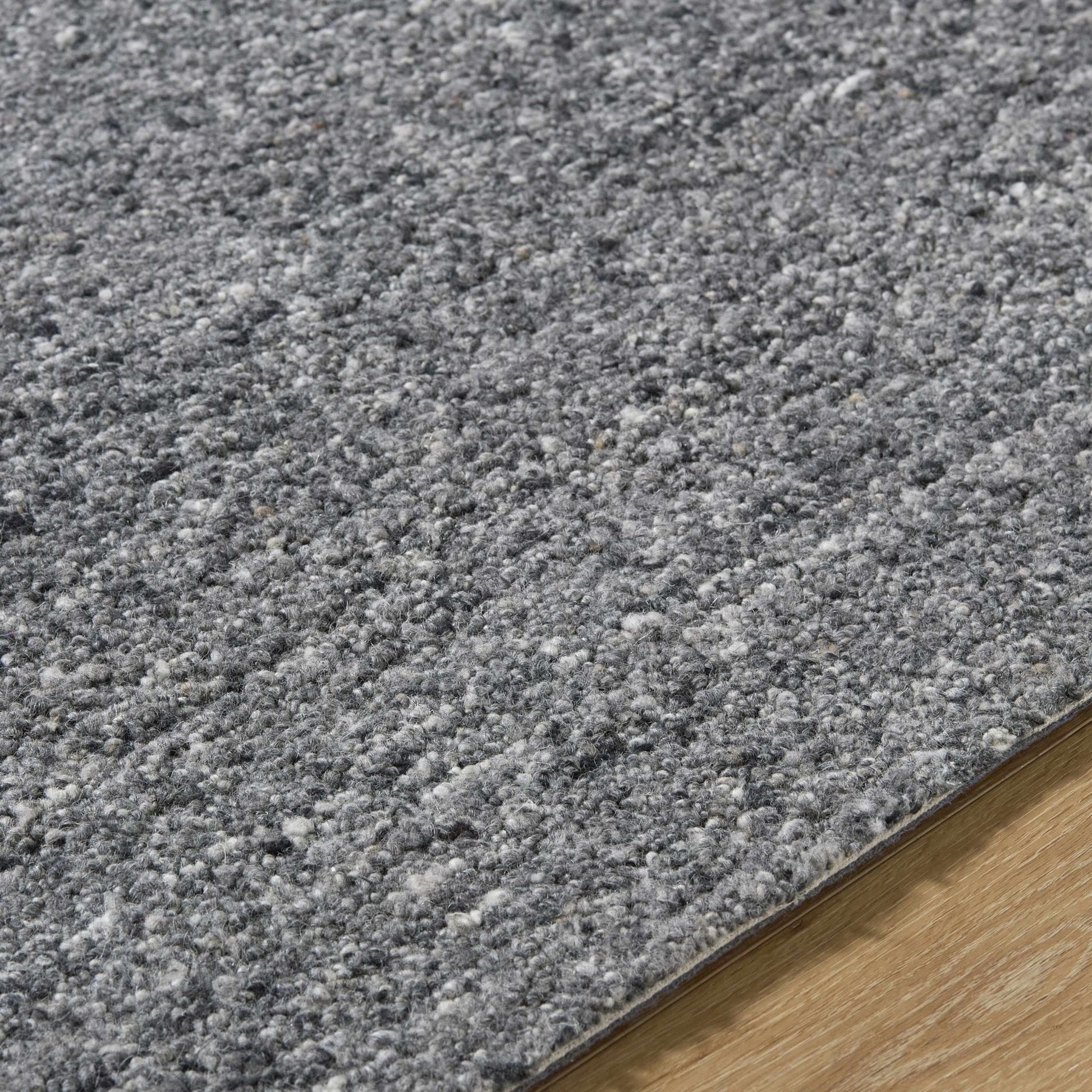 Sevan Charcoal Wool Area Rug - Quahog Bay Bedding