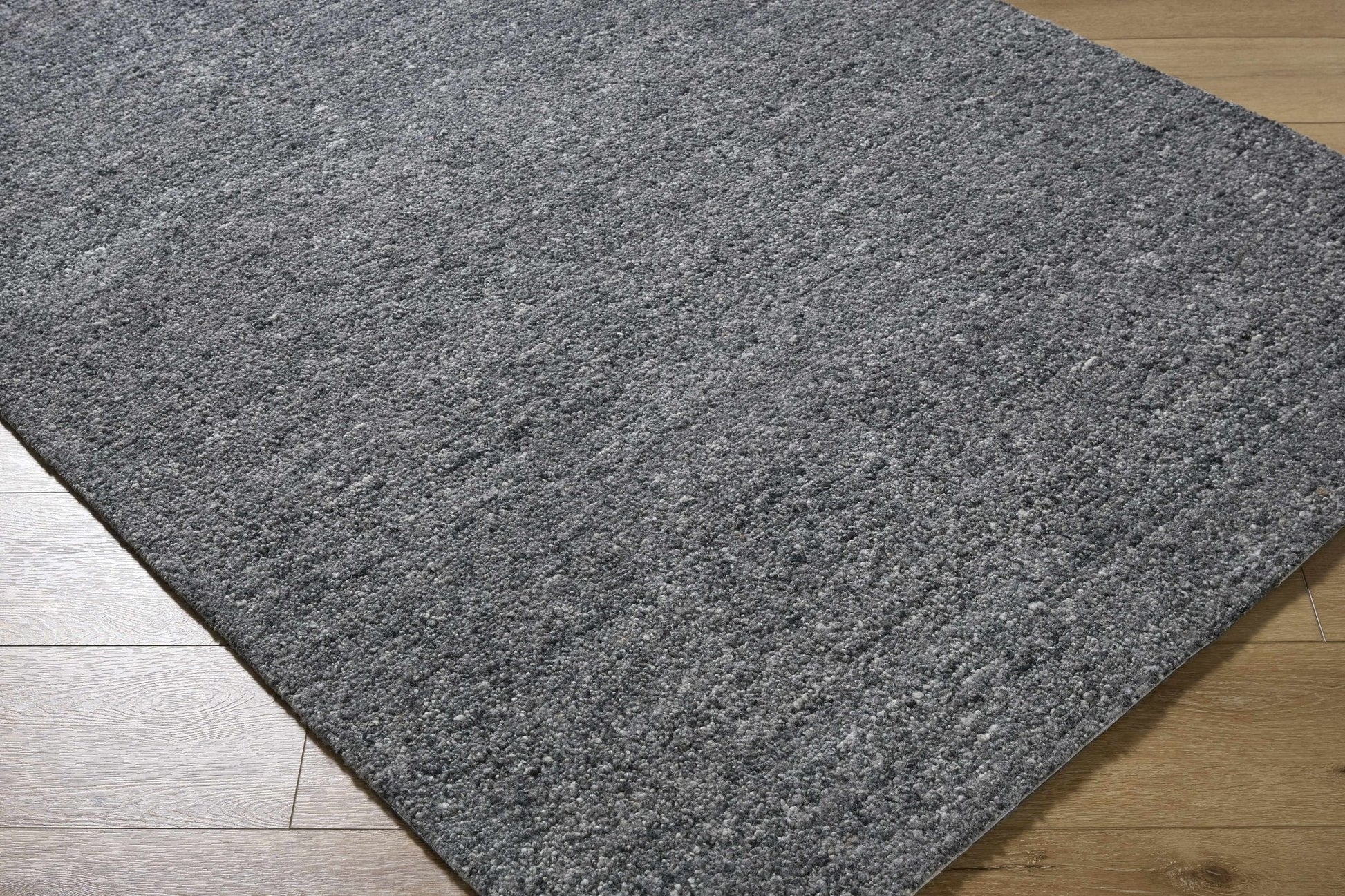 Sevan Charcoal Wool Area Rug - Quahog Bay Bedding