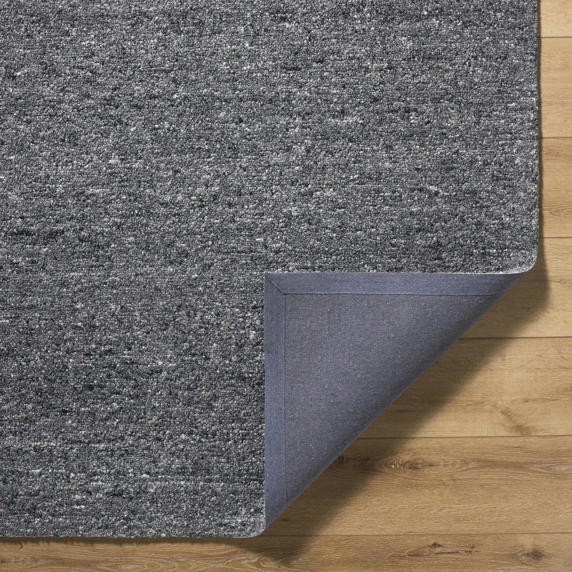 Sevan Charcoal Wool Area Rug - Quahog Bay Bedding