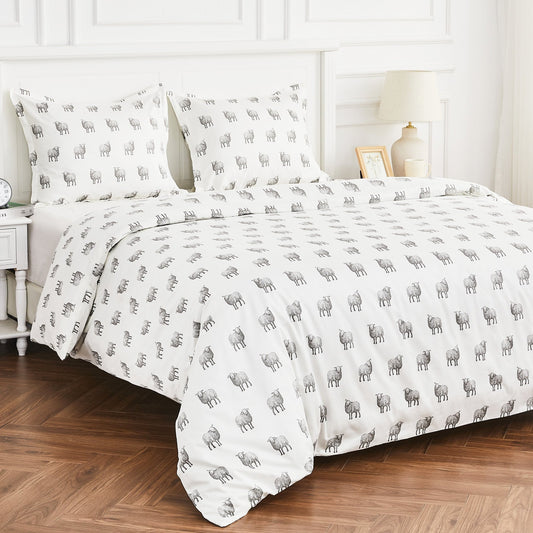 Sheep Printed Duvet Set - Quahog Bay Bedding