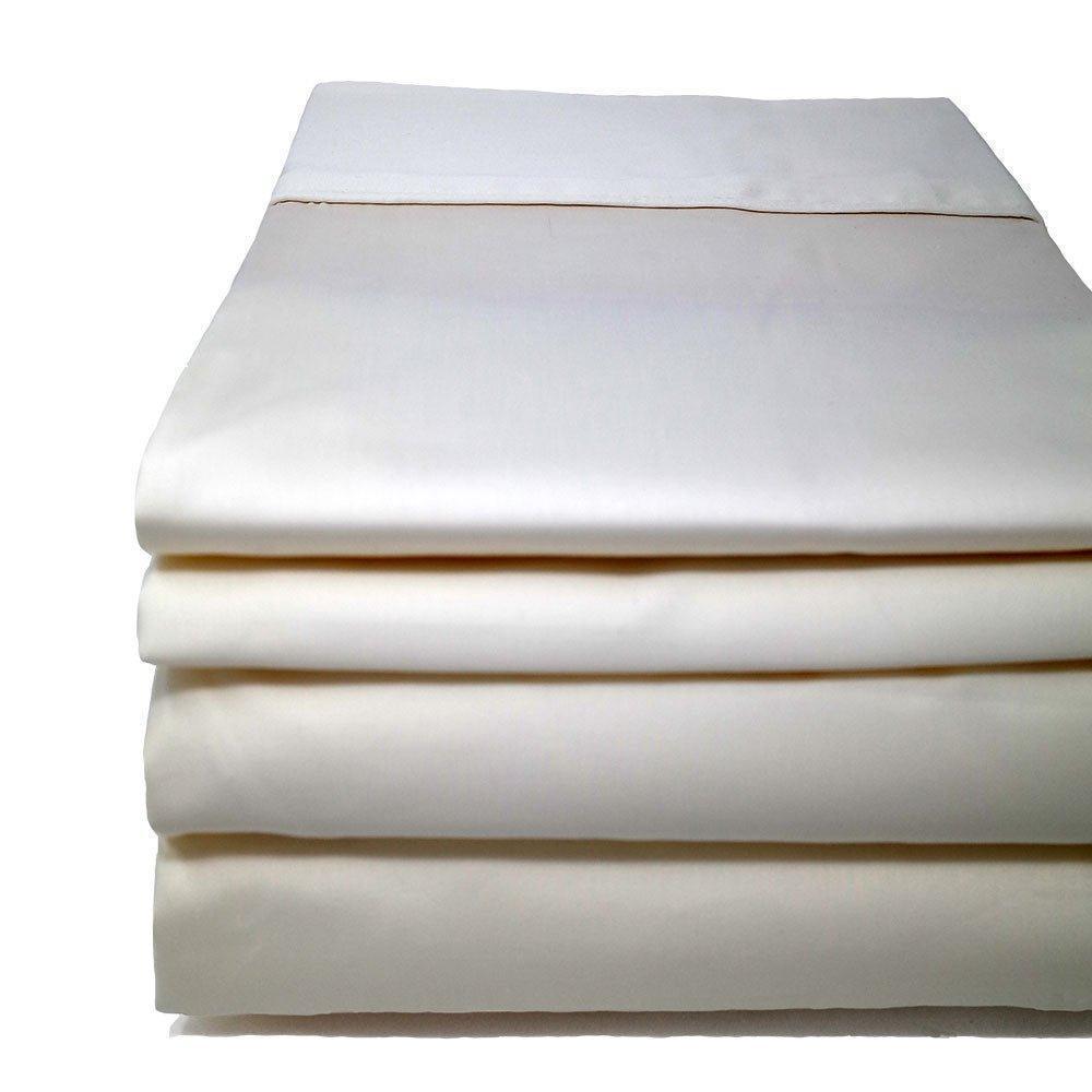 Twin XL Sheet Set 9 Inch Depth Shallow Pocket Sheets 600TC 100% Cotton CinchFit USA Sheets - QuahogBay