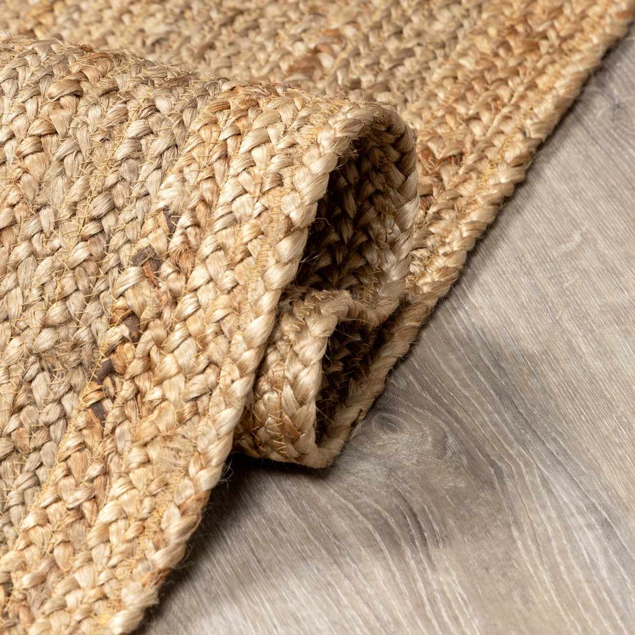Shippagan Tan Jute Braided Rug - Quahog Bay Bedding