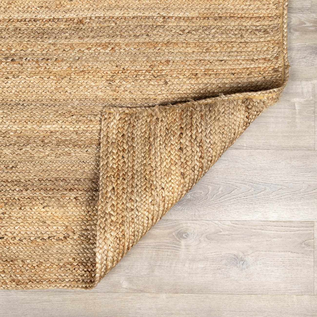 Shippagan Tan Jute Braided Rug - Quahog Bay Bedding