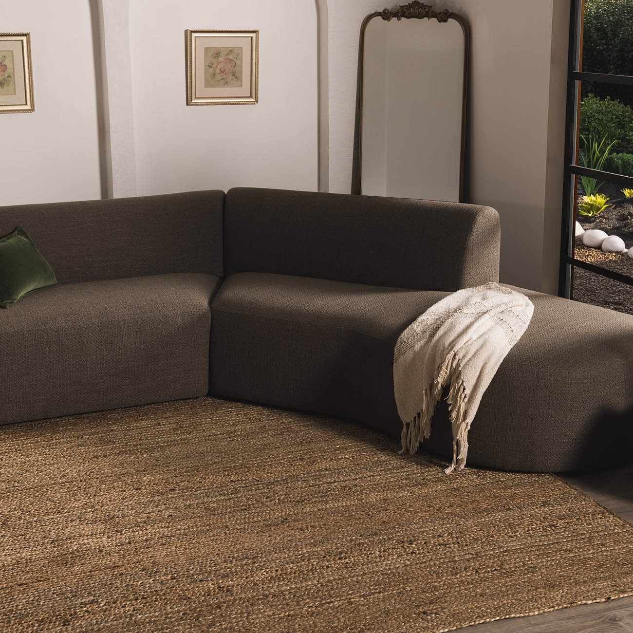 Shippagan Tan Jute Braided Rug - Quahog Bay Bedding