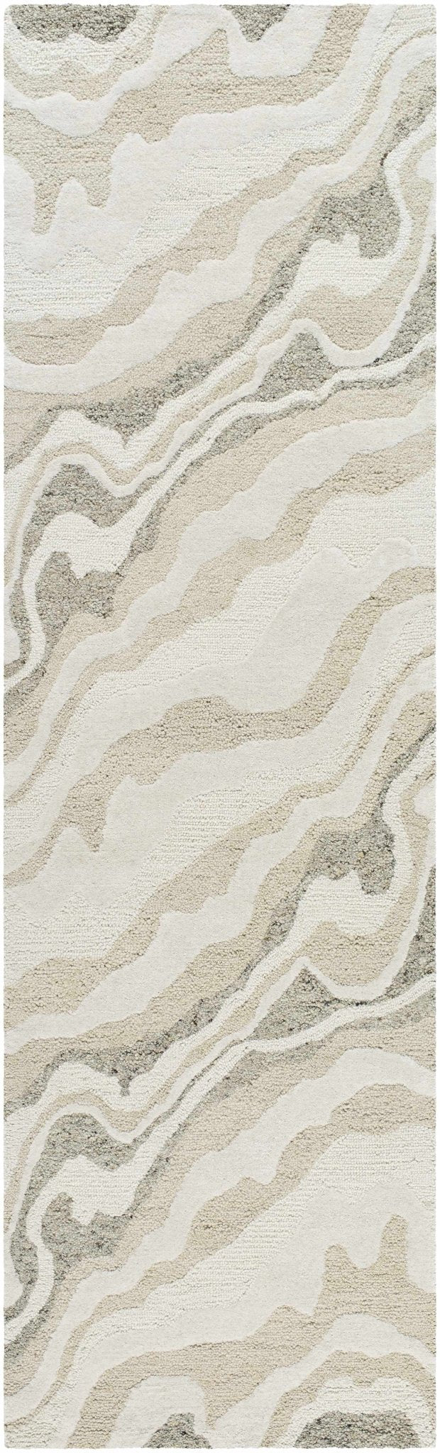 Siani Beige Wool Area Rug - Quahog Bay Bedding