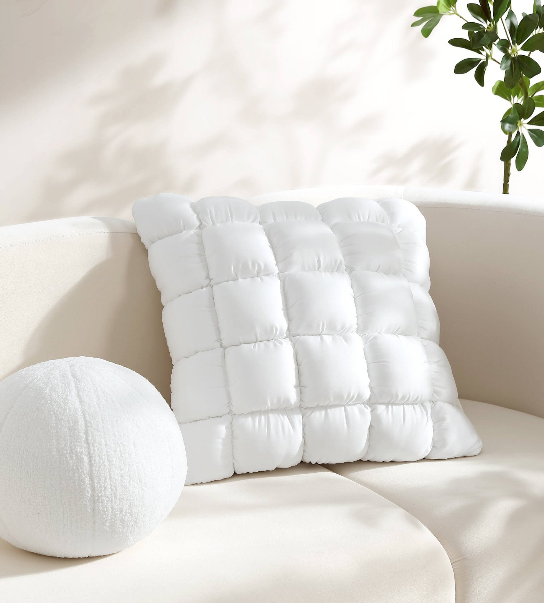 Silky Lyocell Puff Throw Pillow - Quahog Bay Bedding