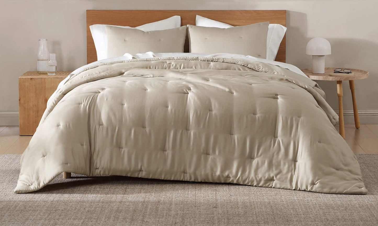 Silky Lyocell Stitch Comforter - Quahog Bay Bedding