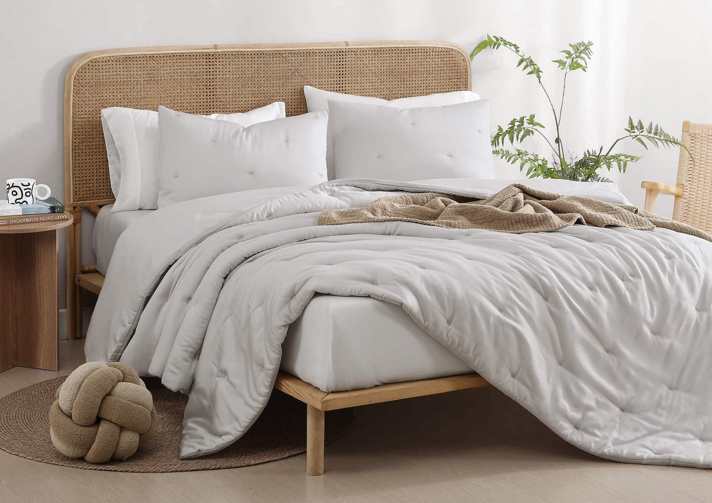 Silky Lyocell Stitch Comforter - Quahog Bay Bedding