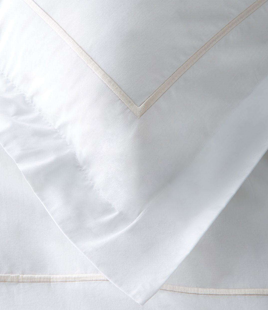 Single Stripe Embroidered Percale Duvet Set - Quahog Bay Bedding