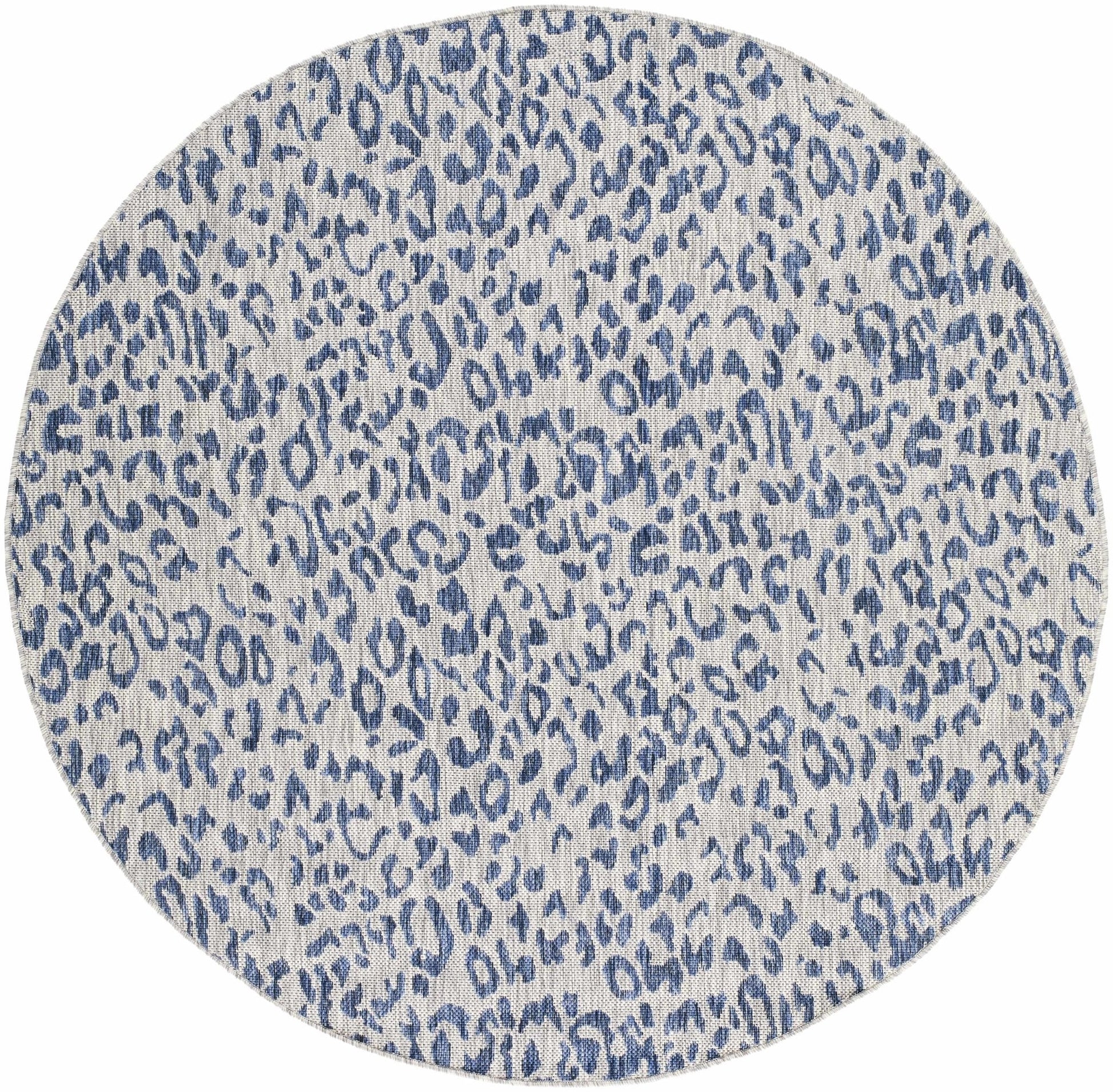 Skipsea Blue Leopard Performance Rug - Quahog Bay Bedding