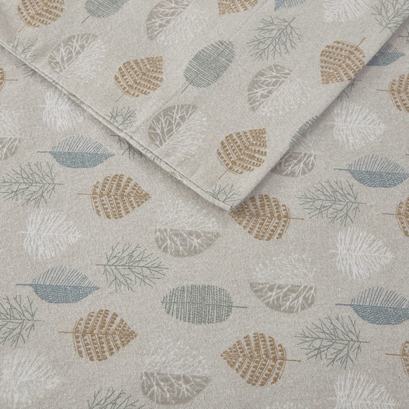 Sleep Philosophy Flannel 100% Cotton Flannel Sheet Set - Multi Leaves - Quahog Bay Bedding
