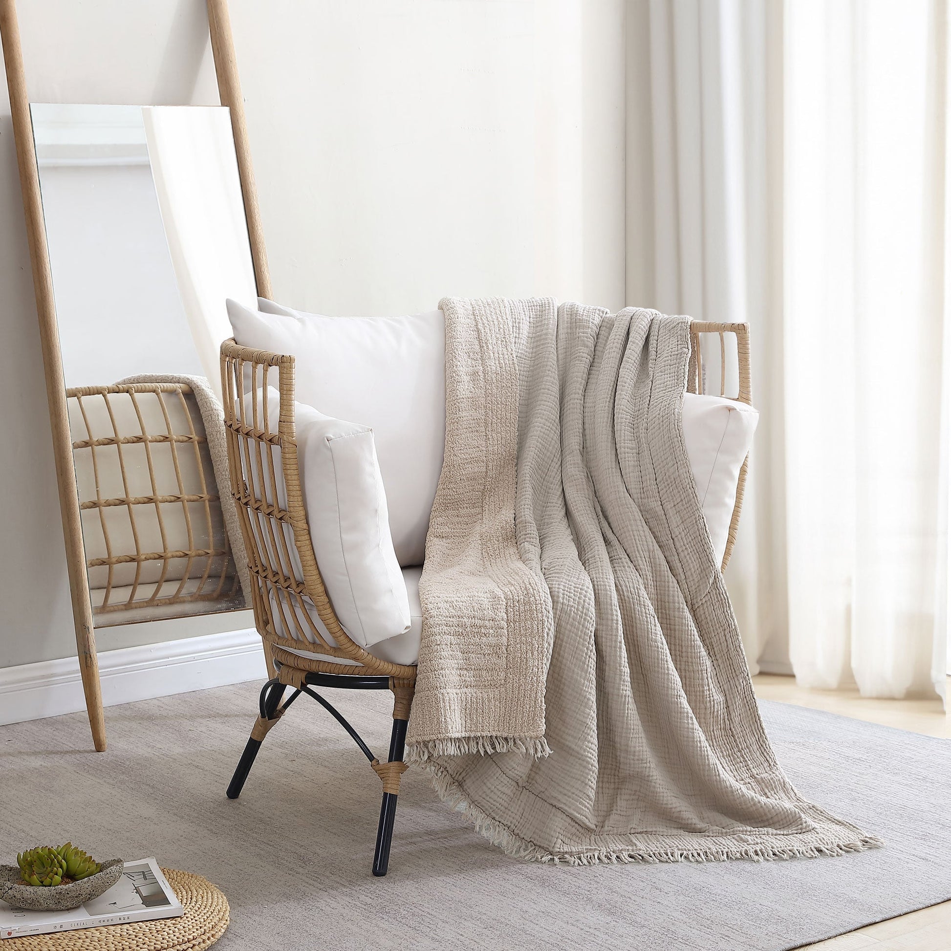 Snug Muslin Throw - Quahog Bay Bedding