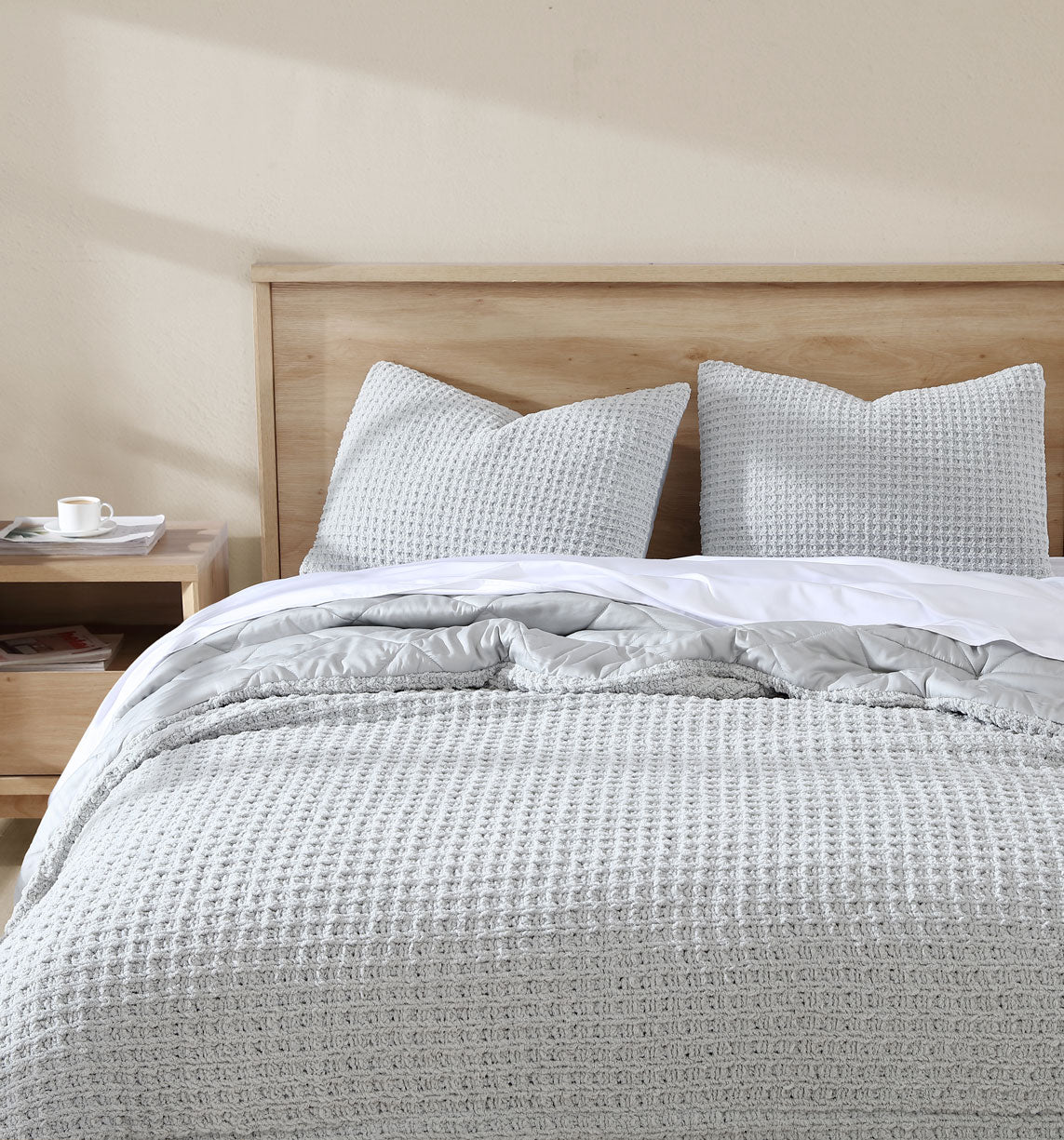 Snug Waffle + Bamboo Sham Set - Quahog Bay Bedding