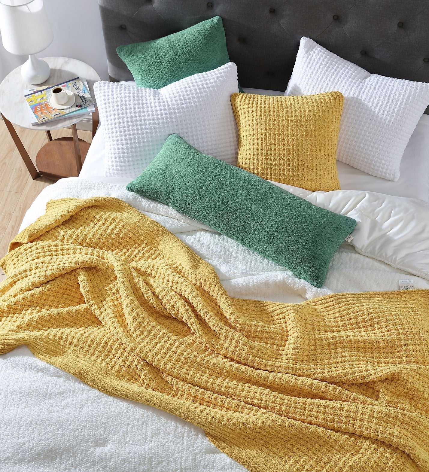 Snug Waffle + Bamboo Sham Set - Quahog Bay Bedding