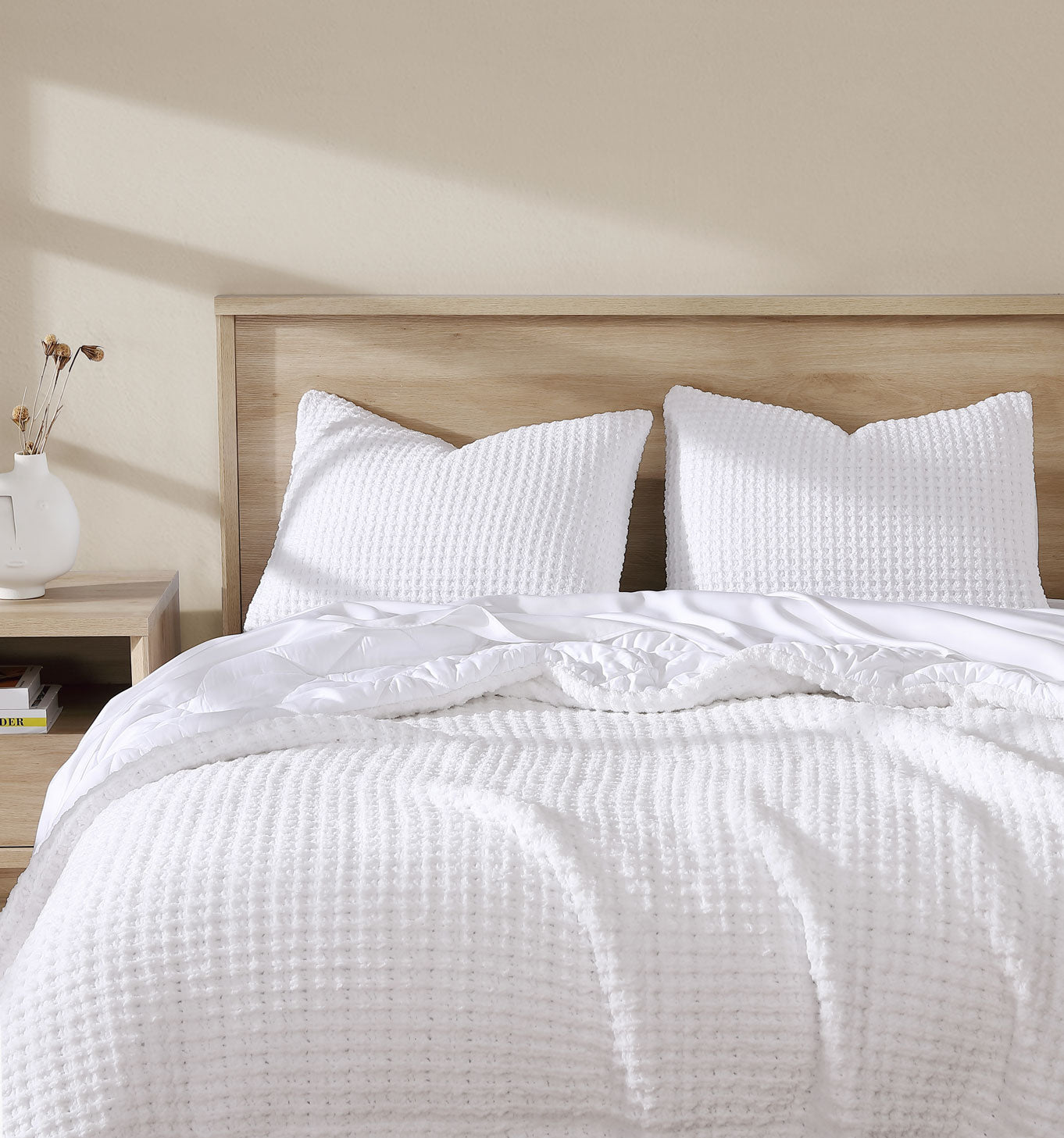Snug Waffle + Bamboo Sham Set - Quahog Bay Bedding