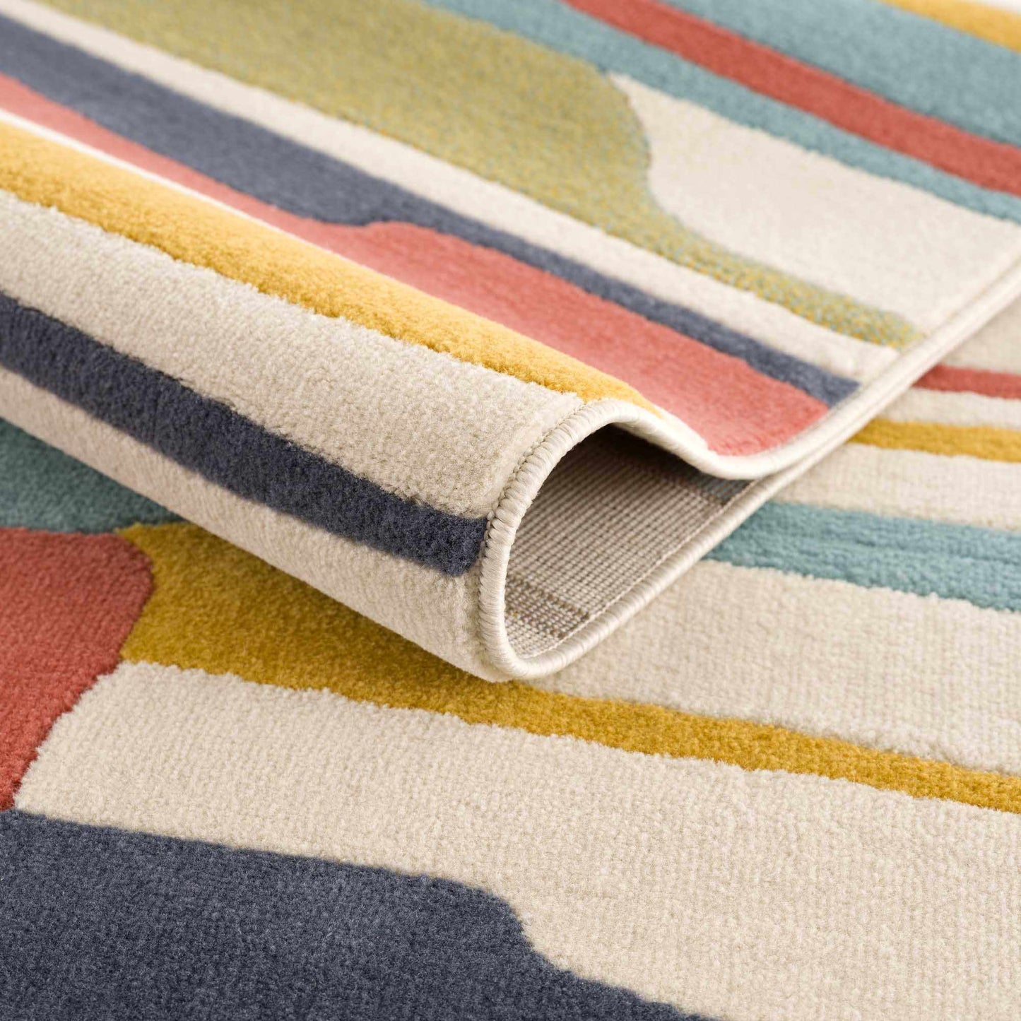 Southfields Colorful Modern Area Carpet - Medium Pile - Contemporary Rug - Quahog Bay Bedding