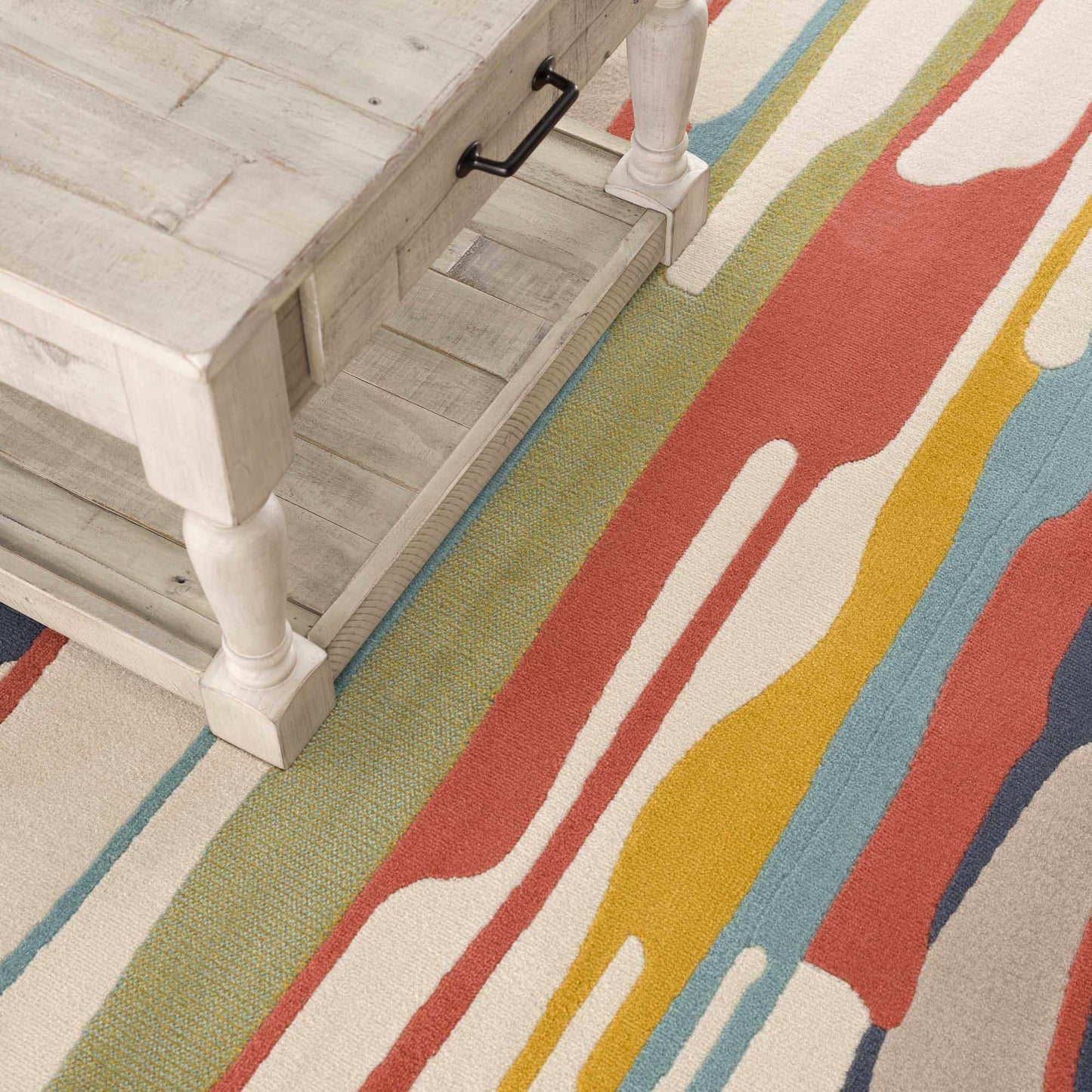 Southfields Colorful Modern Area Carpet - Medium Pile - Contemporary Rug - Quahog Bay Bedding