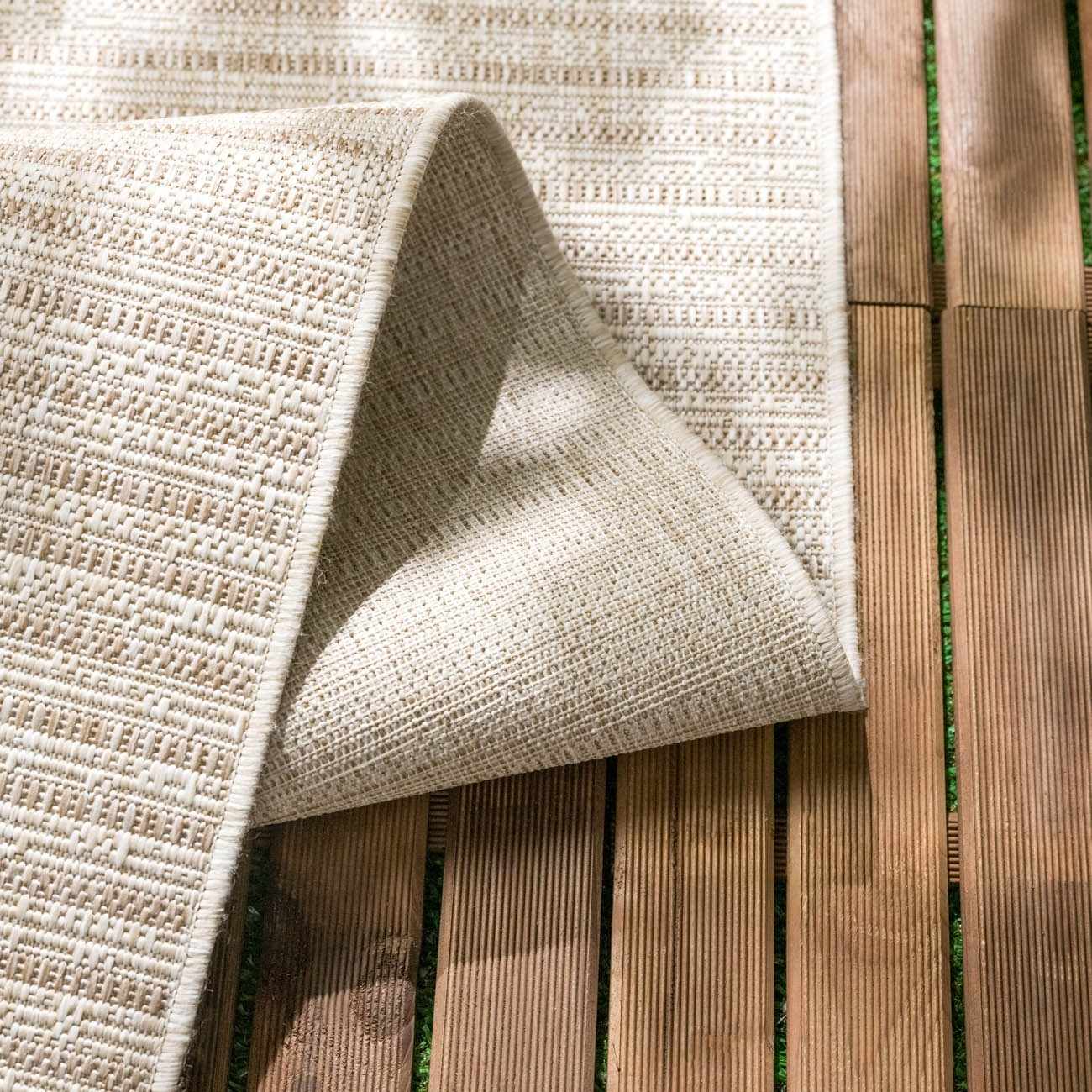Stephan Beige Outdoor Rug - Quahog Bay Bedding