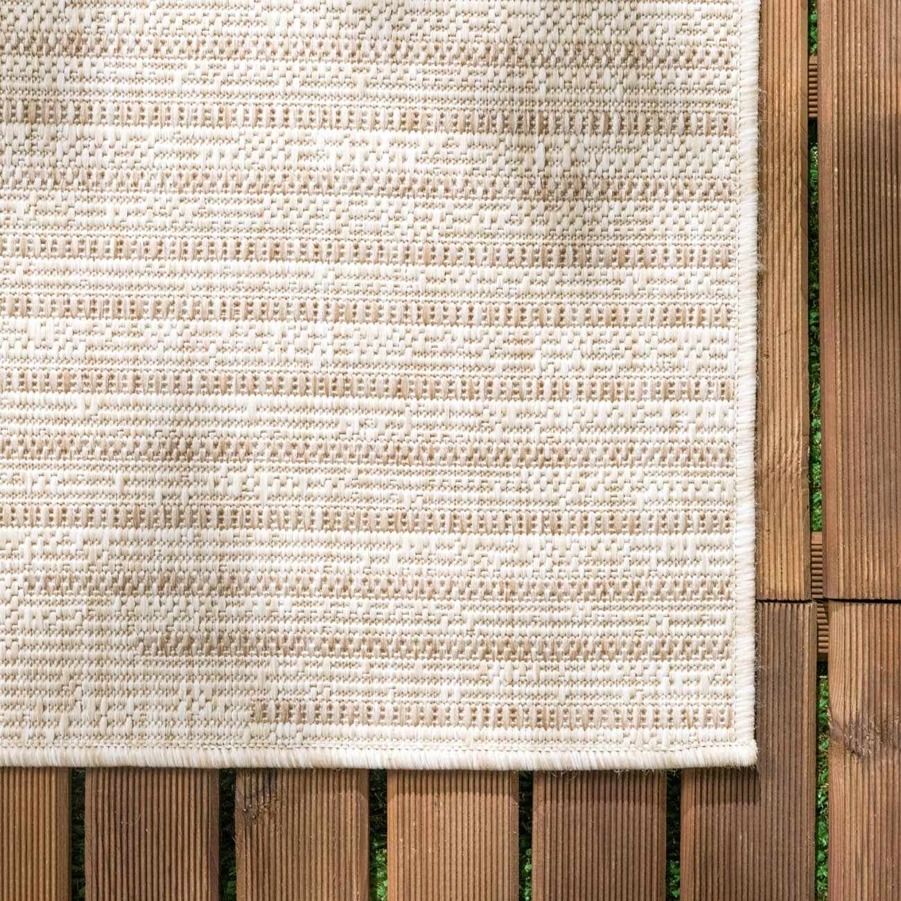 Stephan Beige Outdoor Rug - Quahog Bay Bedding